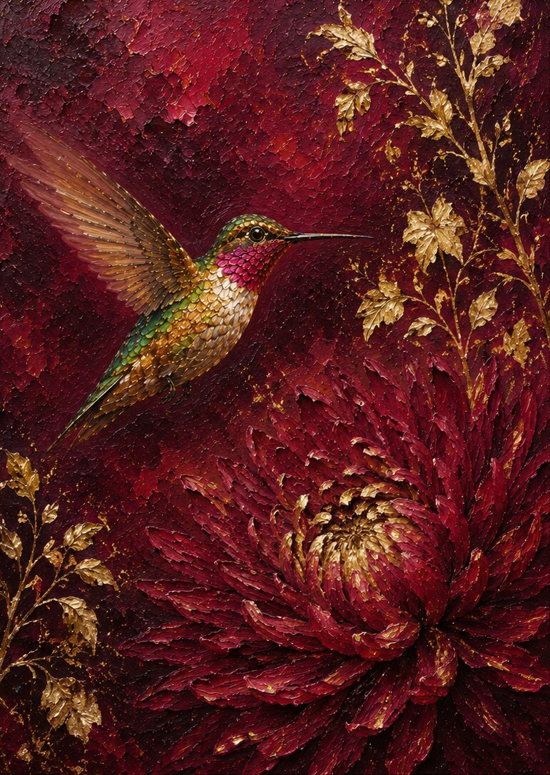 Chrysanthemum & Gold