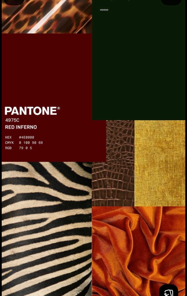 Your style board — oxblood, gold, animal print, velvet
